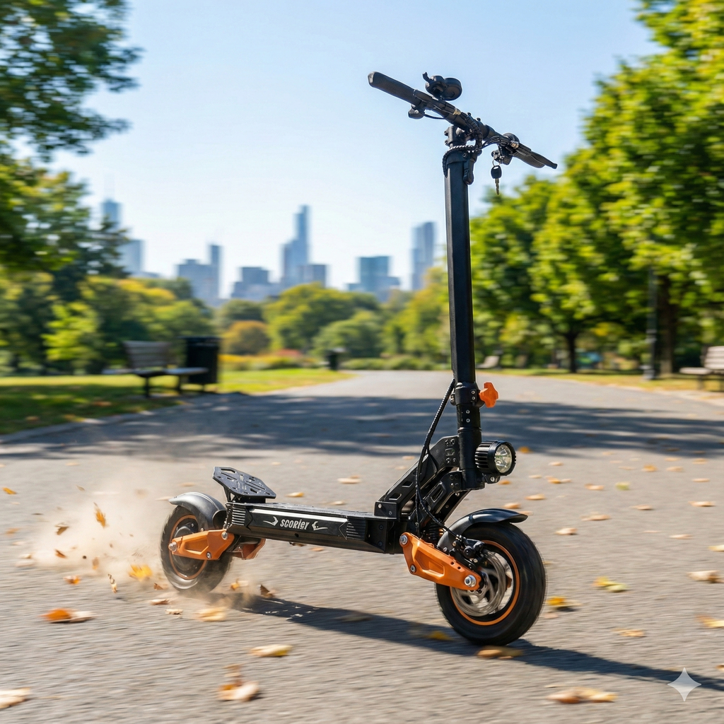 Warlord S5 Electric Scooter | 600W Motor | 48V 13Ah Battery | Dual Suspension