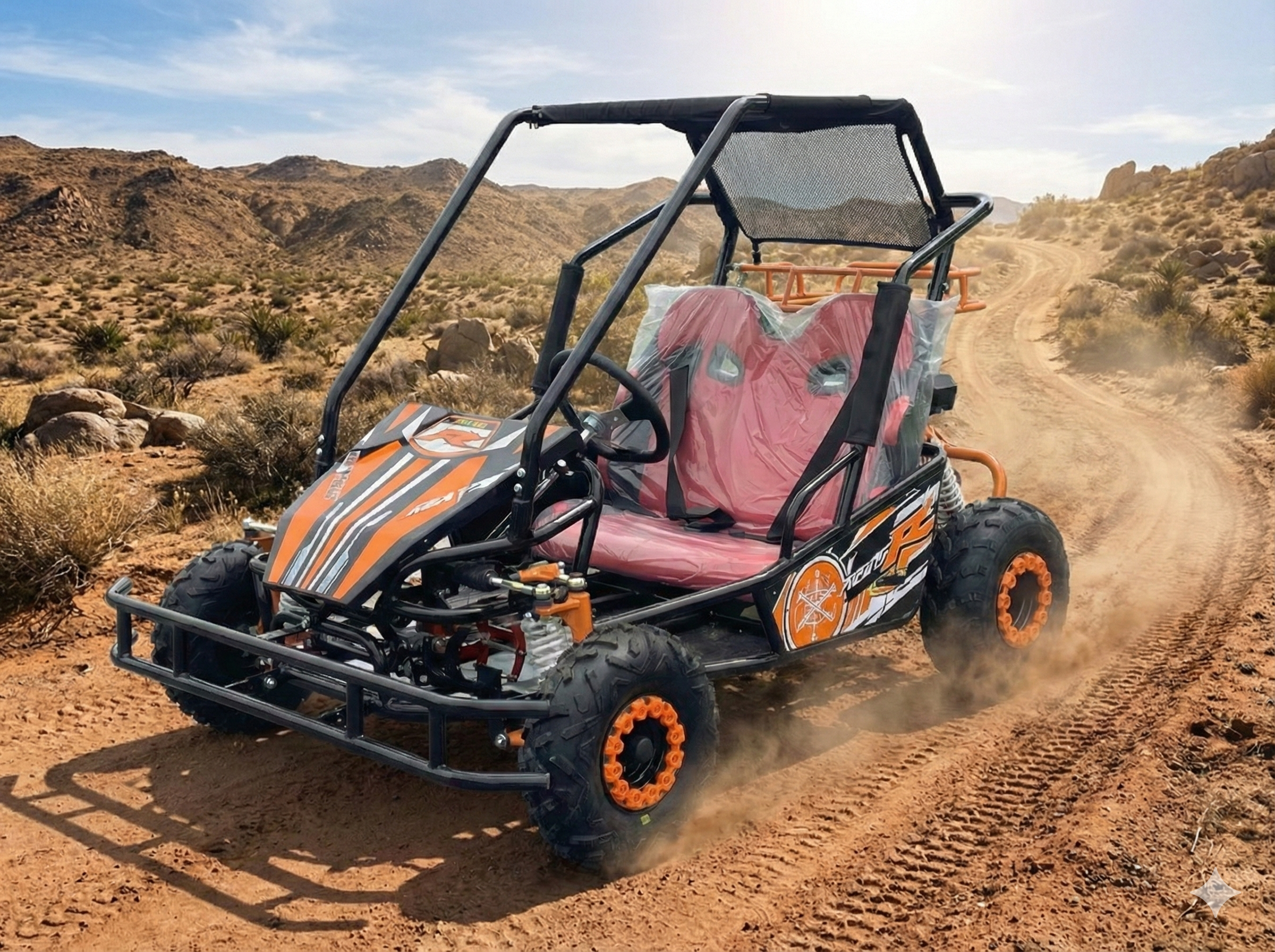 Warlord 125-X2 2-Seater Go-Kart | 125cc w/ Reverse | Youth Off-Road Buggy