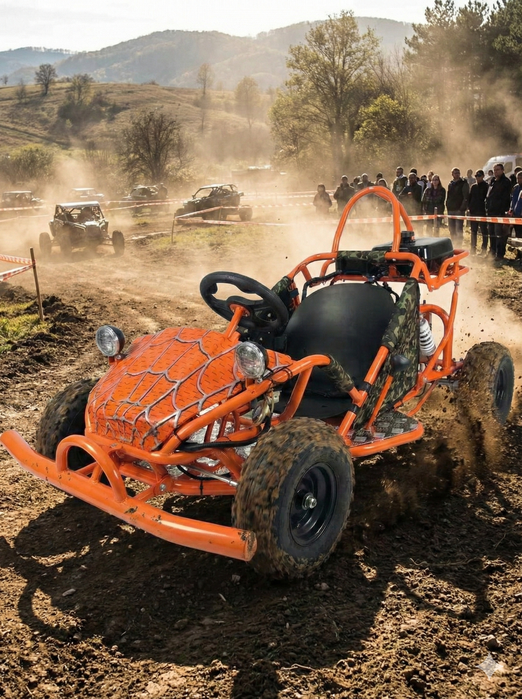 Warlord 125-S Spider Edition Go-Kart | 125cc CVT Automatic with Reverse