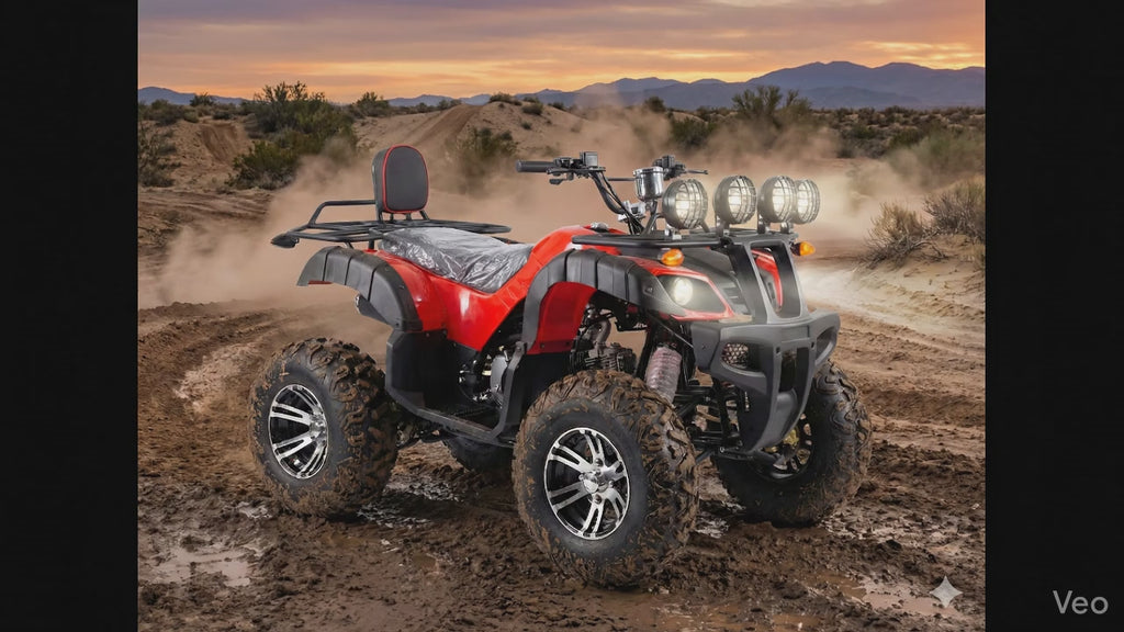 Warlord 200 Utility ATV | 200cc Balance Shaft Engine | 10" Alloy Wheels & Quad-Light System