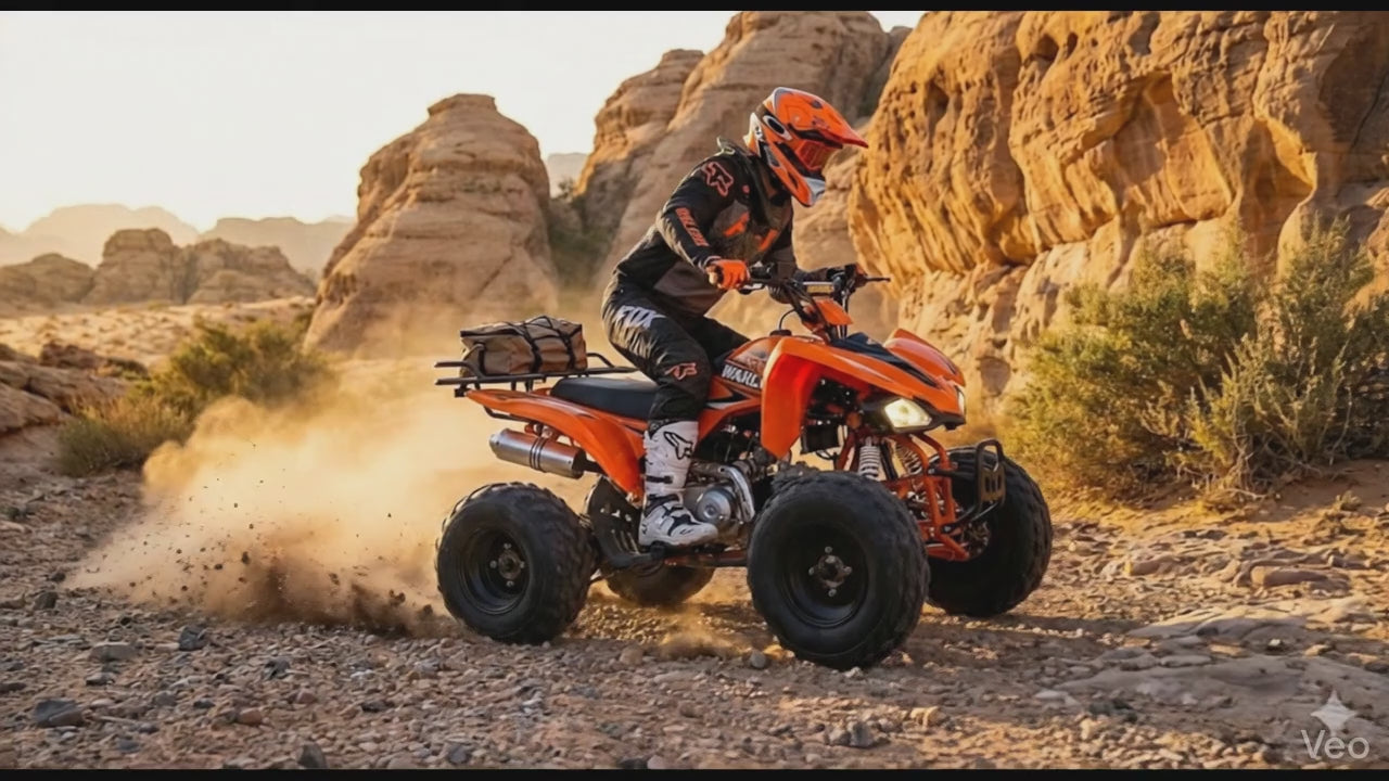 Warlord 125cc Utility ATV | Gas-Powered | 8" Off-Road Wheels & Dual Exhaust | "The Titan"