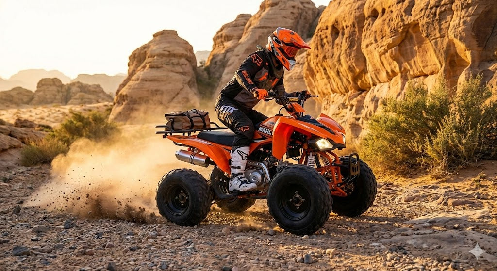 Warlord 125cc Utility ATV | Gas-Powered | 8" Off-Road Wheels & Dual Exhaust | "The Titan"